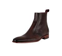 Jeffery West Pour des hommes Bottines Chelsea en cuir zippées, marron