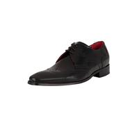 Jeffery West Pour des hommes Chaussures Derby Brogue en cuir, Noir