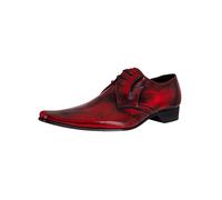 Jeffery West Pour des hommes Chaussures derby en cuir, rouge
