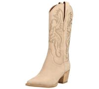 Jeffrey Campbell Bottes de cowboy beige, Taille 38
