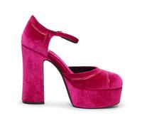 Jeffrey Campbell, Femme, Chaussures, Rose, Taille: 40 EU Low-Down Fuchsia Velvet Combo Chaussures