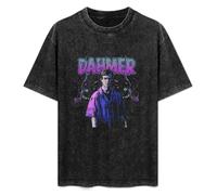 Jeffrey Dahmer American Serial Killer Unisex T-Shirt Graphic Top Printed Tee Mens Black Shirt M