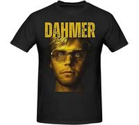 Jeffrey Dahmer Horror Movie Men's T-Shirt Unisex Black Cotton Print Tee Shirts 3XL