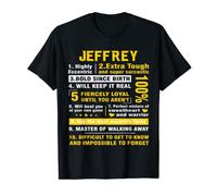 JEFFREY T-shirt de prénom 10 faits hautement excentriques T-Shirt