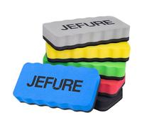 JEFURE Effaceur Tableau Blanc 6 Pièces 6 Couleurs, Brosse Tableau Blanc Magnétique, Effaceur Ardoise pour Nettoyage à Sec Nombreuses Surfaces, Eponge Tableau Blanc pour Tableaux Noirs et Verre