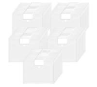 JEFURE Pochettes Plastiques Perforées A4 50 Pièces, Pochette Porte Document avec 11 Trous, Pochette Transparente A4 avec Poches pour Organiser des Documents