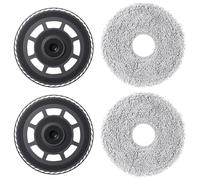 Jegehoyo Lingettes avec plaques de rechange pour robot aspirateur Dreame X50 Ultra Complete/L40s Pro Ultra/X50 Master/L50 Pro Ultra, pour Mova V50 Ultra Complete/Mova P50s Ultra