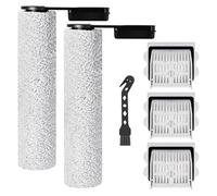 Jegehoyo Rouleau de brosse de rechange et filtre HEPA pour roborock Flexi Lite Aspirateur, 2 rouleaux de brosse, 3 filtres HEPA, 1 brosse de nettoyage