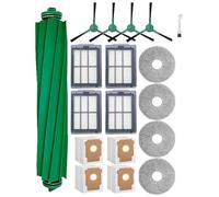 Jegehoyo Set de 18 pièces de Rechange pour Robot iRobot Roomba 405/505 Combo : 1x Brosse Principale, 4X brosses latérales, 4X filtres, 4X lingettes, 4X Sacs, 1x Brosse col de Cygne