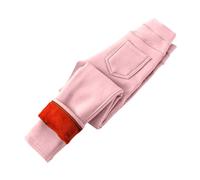 Jeggings 152 Legging pour fille et manteau d'hiver en polaire avec pantalon épais et chaud, petites jambes Softshell Pantalon garçon, Rose, 7-8 ans