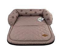 JEGGO Lit de Voyage pour Chien « Saint Tropez » - Confortable et Facile d'entretien - Protège la Voiture ou Le mobilier des Rayures et de la saleté - Antidérapant - Fabriqué en UE