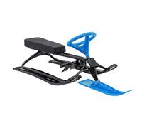 JEGPWBKT Luge de Course sur Neige autoportante, for Planche coulissante de Ski for Enfants, Volant et Freins Jumeaux, Luge de Patinage de Ski for Enfants de 3 à 15 Ans