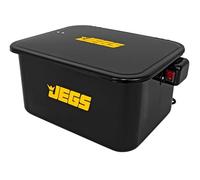 JEGS Laveuse de pièces portable de 5 gallons - Capacité de solvant de 10 litres par minute - Sortie maximale de la pompe de lave-linge - Acier robuste - Revêtement en poudre jaune avec logo JEGS