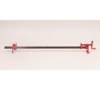 JEH 1600 mm 3/4 Colliers de serrage étau en métal Kit de serrage pour le travail du bois, le métal, le collage du bois, tube robuste, noir et rouge