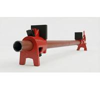 JEH Collier de serrage 3/4 pour travaux du bois, tube robuste - Noir et rouge (1950 mm avec jeu de serrures)