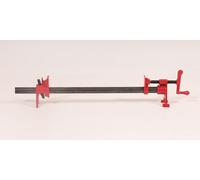 JEH Lot de colliers de serrage 3/4 1200 mm avec collier de serrage pour travaux du bois et tube robuste - Noir et rouge