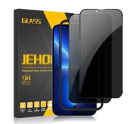 JEHOO 2 Pièces pour iPhone 13 Pro Max/iPhone 14 Plus Verre Trempé Anti Espion 6,7 Pouce, Avec Cadre de Montage Secondaire, Dureté 9H, Compatible Coque, Film de Confidentialité Protection en Écran