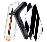 JEHOO 2 Pièces pour iPhone 16 Plus Verre Trempé Anti-Espion, Auto Dust Elimination,Une Touche Installation, Sans Bulles, Couverture Complète Vitre Protection d’Écran Privacy Film, 6,7 Pouces
