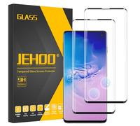 JEHOO 2 Pièces pour Samsung Galaxy S10 Verre Trempé, Compatible avec Lecteur d’Empreinte, Sans Bulles, Dureté 9H, Antichoc Anti Rayure Vitre Film de Protection Écran