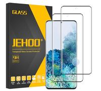JEHOO 2 Pièces pour Samsung Galaxy S20 Verre Trempé, Compatible avec Lecteur d’Empreinte, Sans Bulles, Dureté 9H, Antichoc Anti Rayure Vitre Film de Protection Écran pour S20