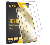 JEHOO 2 Pièces Verre Trempé pour Samsung Galaxy S24, Film de Vitre Protection d’Écran, Sans Bulles Ultra Résistant HD Transparent Dureté 9H Glass