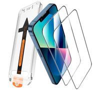 JEHOO Verre Trempé pour iPhone 13/iPhone 13 Pro/iPhone 14, Une Touche Installation, Film de Vitre Protection d’Écran, Couverture Complète, Kits d'Outils d'Alignement Automatique, HD Clair, 2 Pièces