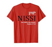 Jéhovah Nissi Chemises Yeshua verset chrétien Jésus Cadeaux pour hommes T-Shirt
