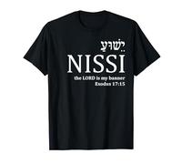 Jéhovah Nissi Yeshua Chemise chrétienne Hommes Cadeaux Jésus T-Shirt