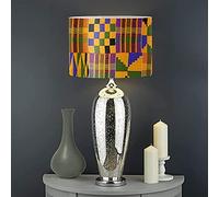 Jeiento Abat-jour de style africain pour lampe de table et lampadaire moderne et élégant - Dimensions : 43,2 x 26,4 cm