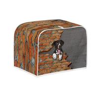 Jeiento Housse de grille-pain à 2 tranches - Noir - Chien dans le mur - Sac de rangement pour grille-pain de cuisine - Sac de rangement pour appareil de gril de cuisine - The Pioneer Woman