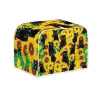 Jeiento Housse de grille-pain jaune tournesol pour machine à pain 4 tranches - Housse anti-poussière pour grille-pain - Accessoires de cuisine The Pioneer Woman