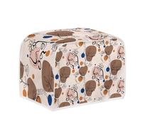 Jeiento Housse pour grille-pain à 4 tranches de petits pains pour filles - Résistante aux taches/lavable/imperméable/anti-poussière pour grille-pain