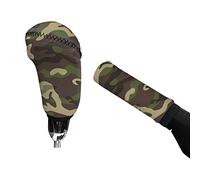 Jeiento Lot de 2 housses de levier de vitesse universelles pour voiture SUV - Motif camouflage - Pour homme et femme