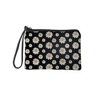 Jeiento Petit porte-monnaie pour femme et fille - Sac à main à fermeture éclair - Cadeau d'anniversaire, Marguerite, S, Pochette pour pièces de monnaie