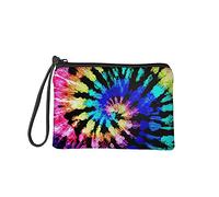 Jeiento Petit porte-monnaie pour femme - Pour voyage, shopping, argent, sac à main, pochette à fermeture éclair, Tie-dye, S, Pochette à monnaie