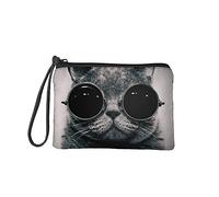 Jeiento Porte-monnaie pour femme et fille - Fermeture éclair - En flanelle douce, gris (Gris) - coin purses-2