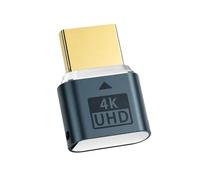 Jeifhxu Dummy Plug Émulateur D'affichage 4K Compatible avec Windows Mac OSX Linux Émulateur D'affichage Ghost sans Tête EDID Travail À Distance HDTV UHD 34k @ 60Hz