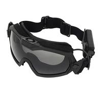 JEIMAI Lunettes Airsoft Anti buée Tactique Ventilateur Version Cooler Lunettes ajusteur Paintball Lunettes CS tir Chasse Ski Cyclism (Noir)