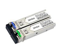 Jeirdus 1 paire d'émetteur-récepteur pour Netgear 1,25 G SFP BIDI WDM 20 km Simplex LC 1310/1550 nm