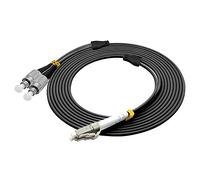 Jeirdus Câble de fibre optique multimode LC vers FC blindé Duplex 62,5/125 OM1 1 m