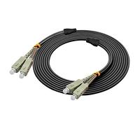 Jeirdus Câble de fibre optique multimode SC-SC vers SC - 20 m - Câble blindé - Duplex 62,5/125 OM1