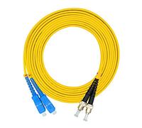Jeirdus Cordon de Patch Fibre Optique Duplex LC SC FC ST 9/125 Monomode 5M/16ft SC-ST