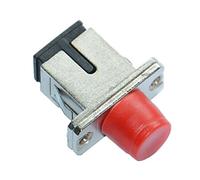 Jeirdus Lot de 2 coupleurs de fibre optique OS1 OS2 SC/FC SC vers FC Simplex connecteur femelle vers femelle monomode SC-FC Adaptateur coupleur de fibre optique 2 pièces/lot