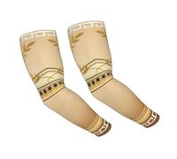 JEJEA Bâtiment antique avec branche d'olivier romaine et imprimé grec, manches de bras de protection UV pour homme et femme, manchon de compression pour l'extérieur