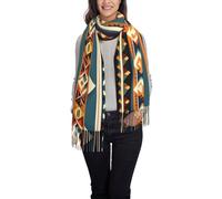 JEJEA Châle pashmina imprimé amérindien pour femme pour robe de soirée, demoiselle d'honneur, mariage, écharpe douce d'hiver