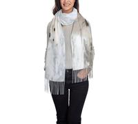 JEJEA Châle pashmina imprimé ours polaire pour femme pour robe de soirée, demoiselle d'honneur, mariage, écharpe douce d'hiver