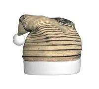 JEJEA Coastal Pier Print Gorros De Navidad Para Adultos, Chapeaux de Père Noël pour Drôles, Nouveautés Chapeaux de Noël pour Fête de Noël