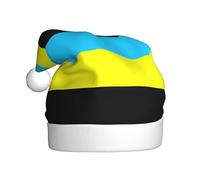 JEJEA Drapeau du Sultanat de Burongan Imprimé Gorros De Navidad Para Adultos, Chapeaux de Père Noël pour Drôles, Nouveautés Chapeaux de Noël pour Fête de Noël