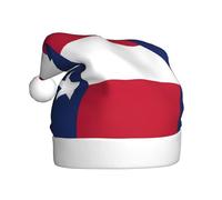 JEJEA Drapeau du Texas imprimé Gorros De Navidad Para Adultos, Chapeaux de Père Noël pour drôles, chapeaux de Noël fantaisie, pour fête de Noël
