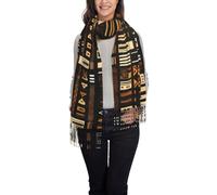 JEJEA Écharpe pashmina africaine pour femme - Imprimé tribal - Pour robe de soirée, demoiselle d'honneur, mariage, hiver